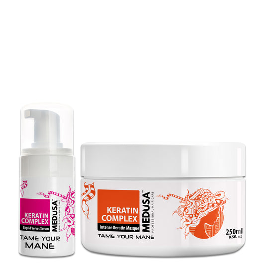 Intense Keratin Masque & Liquid Velvet Serum Set